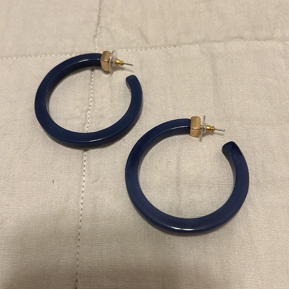 Large acrylic hoop earrings